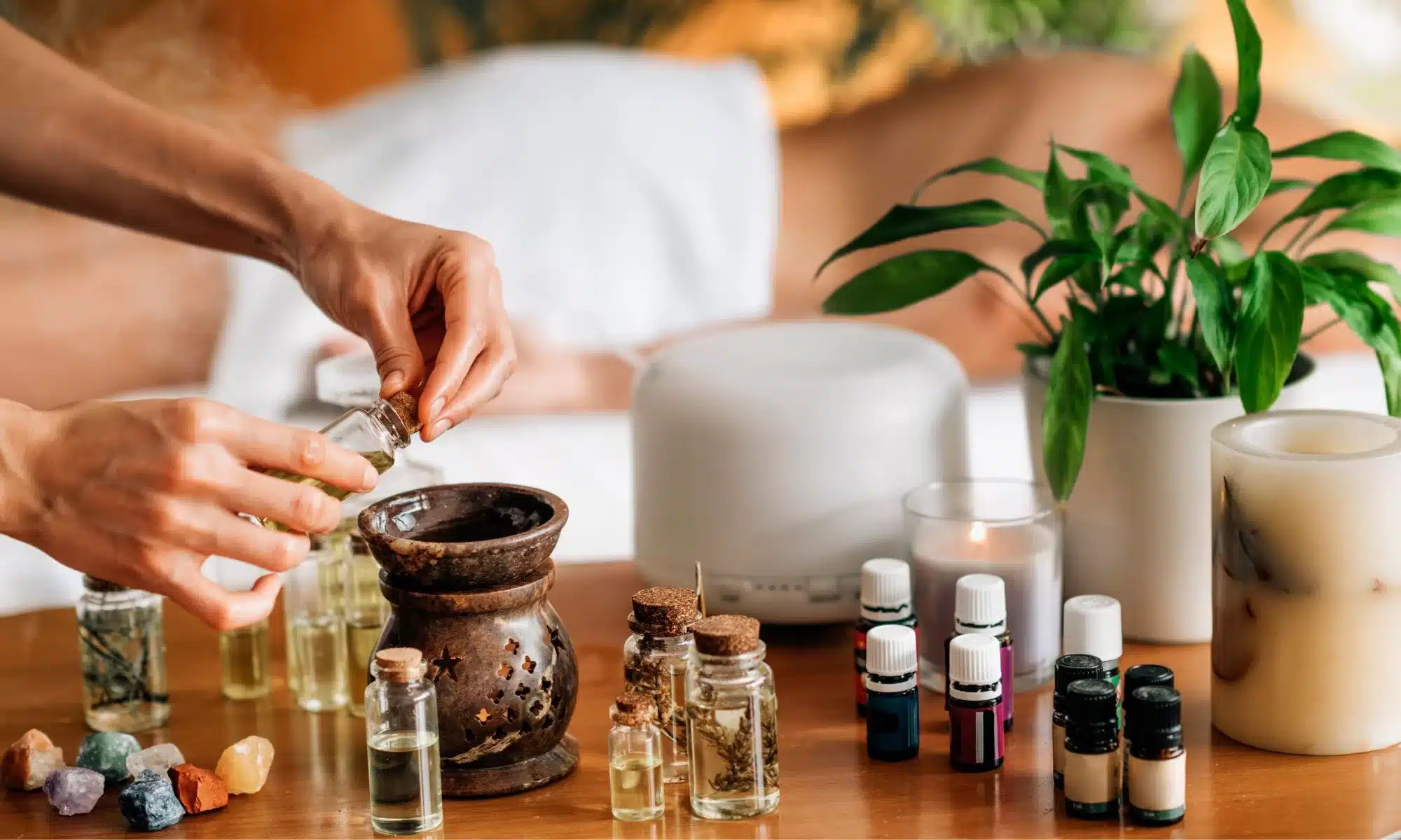Aromatherapy massage treatment